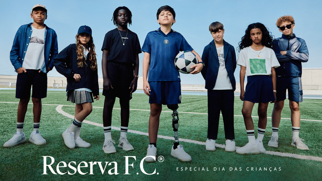 Reserva Mini lança coleção Reserva F.C para o Dia das Crianças com collab FutParódias Reserva Mini lança coleção Reserva F.C para o Dia das Crianças com collab FutParódias