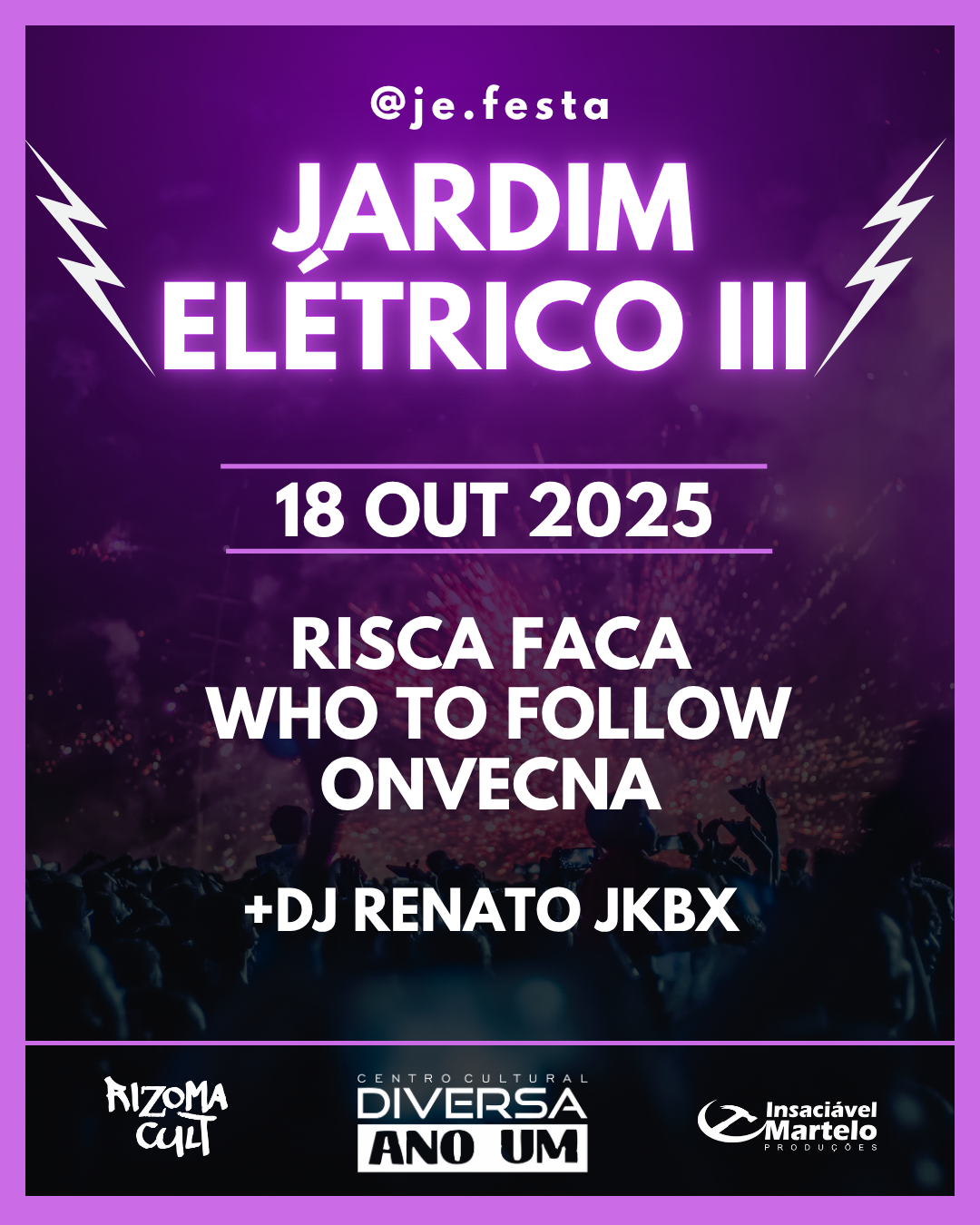 Jardim Eletrico 3 flyer