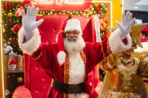 Shopping Nova Iguaçu dá início ao Natal com a chegada do Papai Noel e campanha solidária