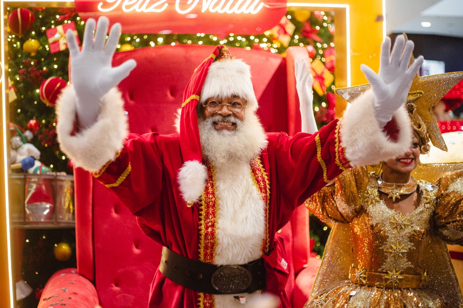 Shopping Nova Iguaçu dá início ao Natal com a chegada do Papai Noel e campanha solidária
