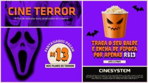 Cinesystem celebra Halloween com ingressos a R para quem for fantasiado