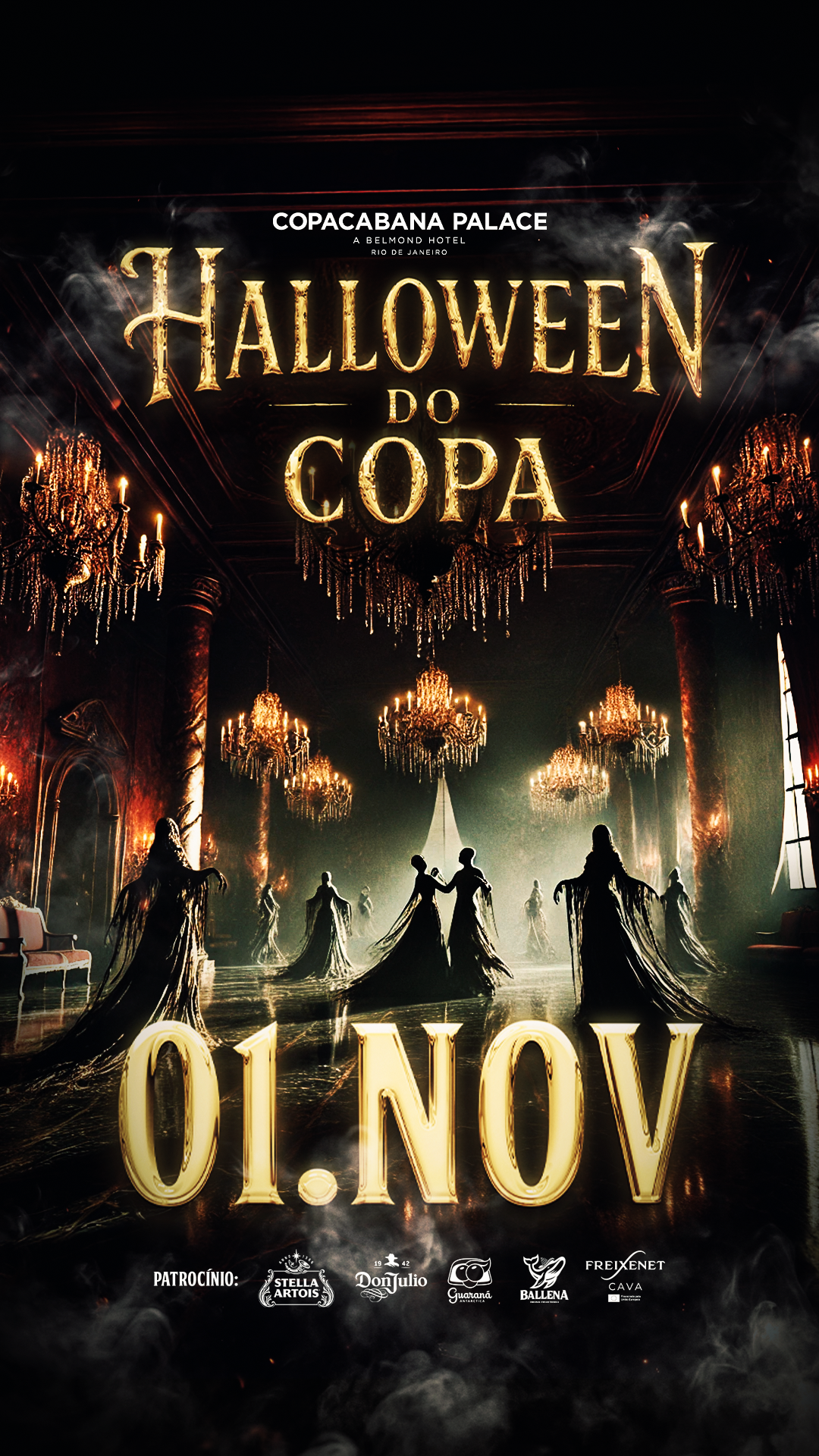 Freixenet é o espumante oficial do Halloween do Copacabana Palace