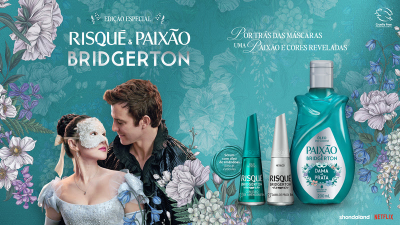 Coty lança collab inédita de Risqué & Paixão com Bridgerton