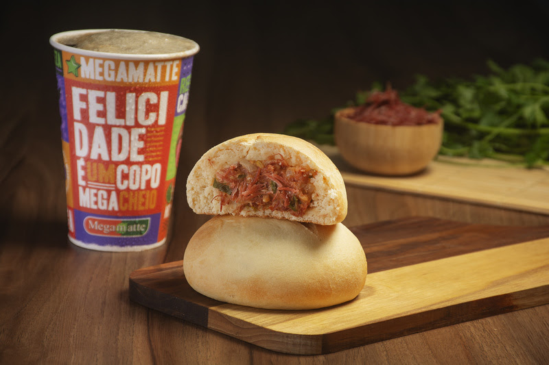 Megamatte lança pão de batata com carne seca