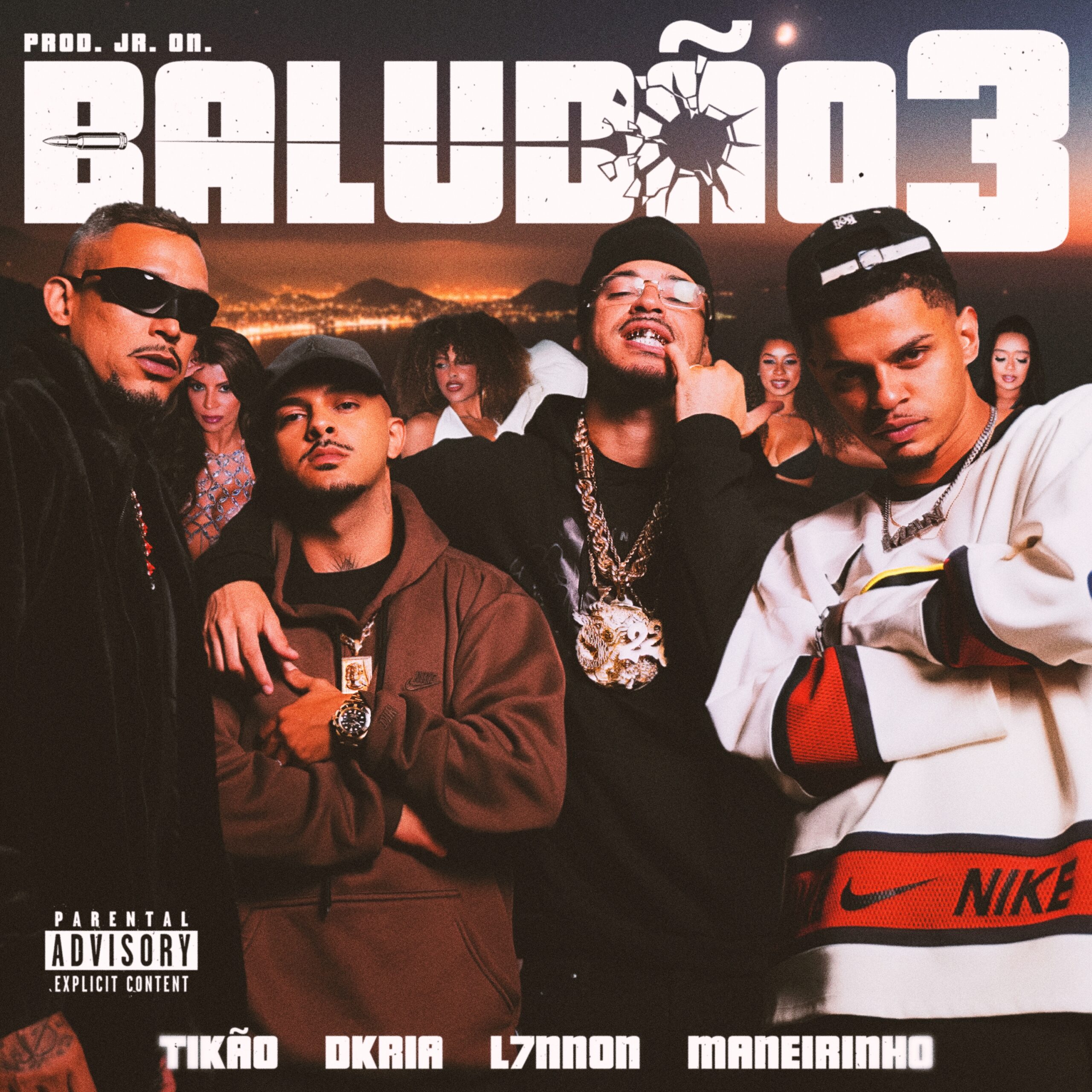 MC Tikão, L7NNON, MC Maneirinho, Dkria e JR ON lançam “Baludão 3”