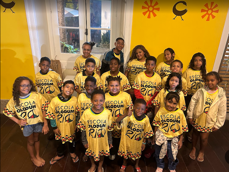 Olodum Rio School holds its first parade featuring children