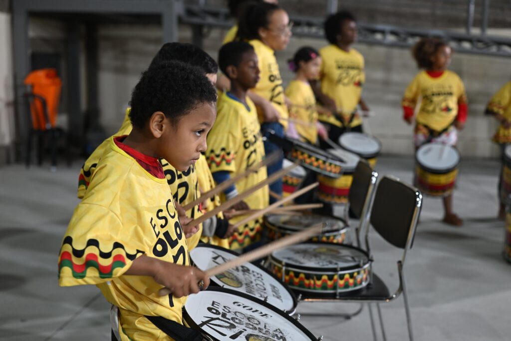 Olodum Rio School holds its first parade featuring children Olodum Rio School holds its first parade featuring children