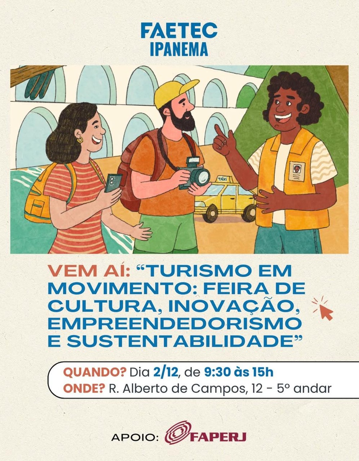 FAETEC Ipanema promove feira “Turismo em Movimento”