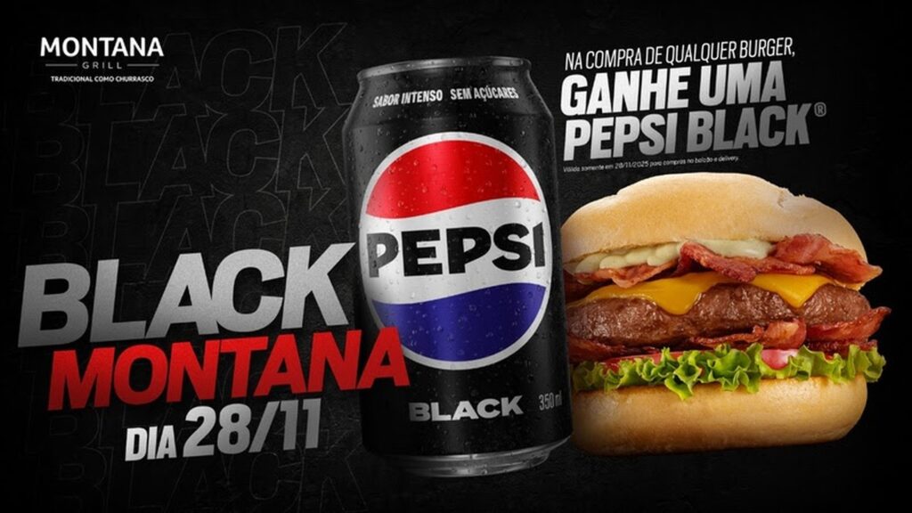 Montana Grill dá Pepsi Black em ação de Black Friday Montana Grill dá Pepsi Black em ação de Black Friday
