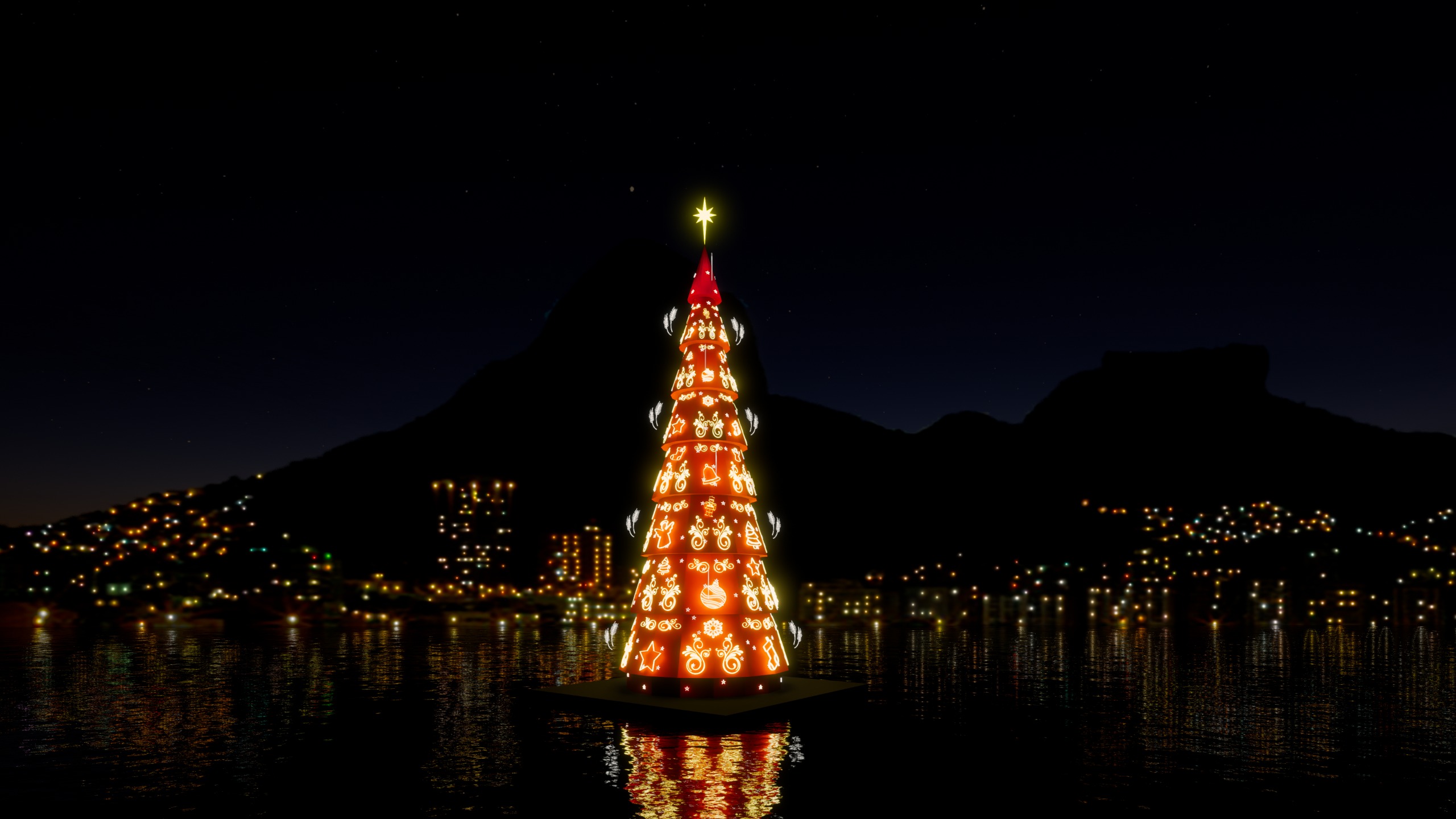 Rio’s Christmas Tree returns to Lagoa Rodrigo de Freitas