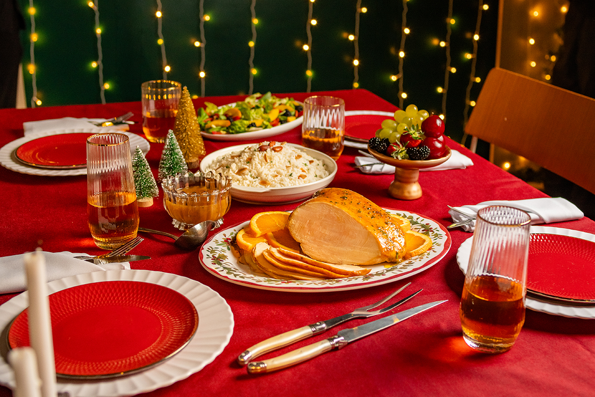 Easy Chester breast with almond rice for the holidays