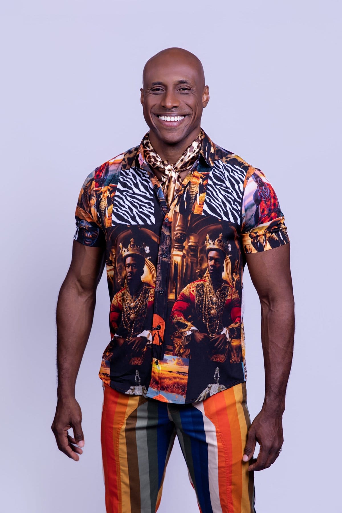 Actor Fábio Nascimento becomes Mansa Musa in fashion debut