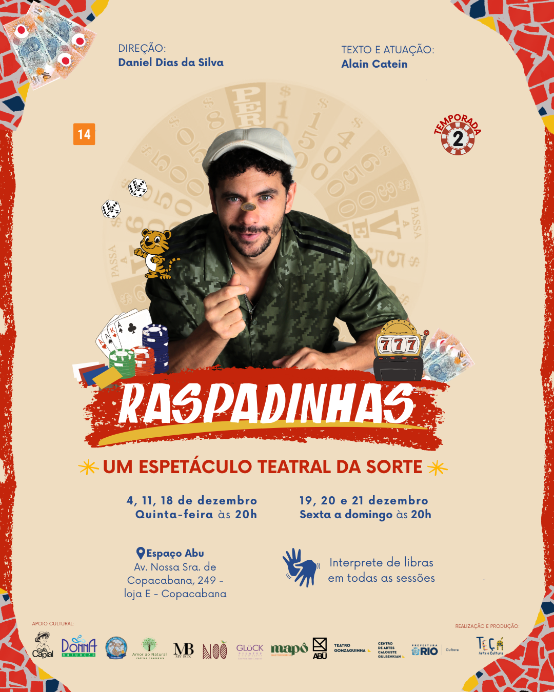 Comedy “Raspadinhas” opens new season in Copacabana with humor and social critique