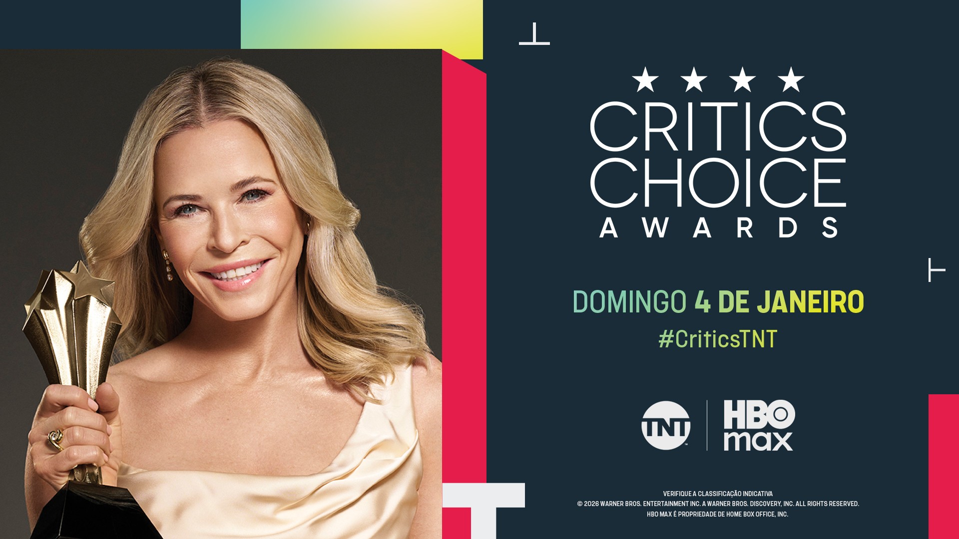 TNT e HBO Max exibem o 31º Critics Choice Awards ao vivo