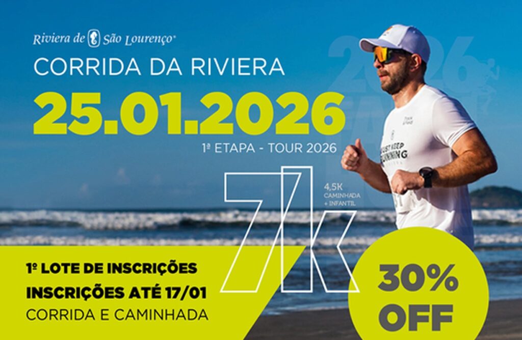Riviera abre temporada do Circuito de Corridas Tour 2026