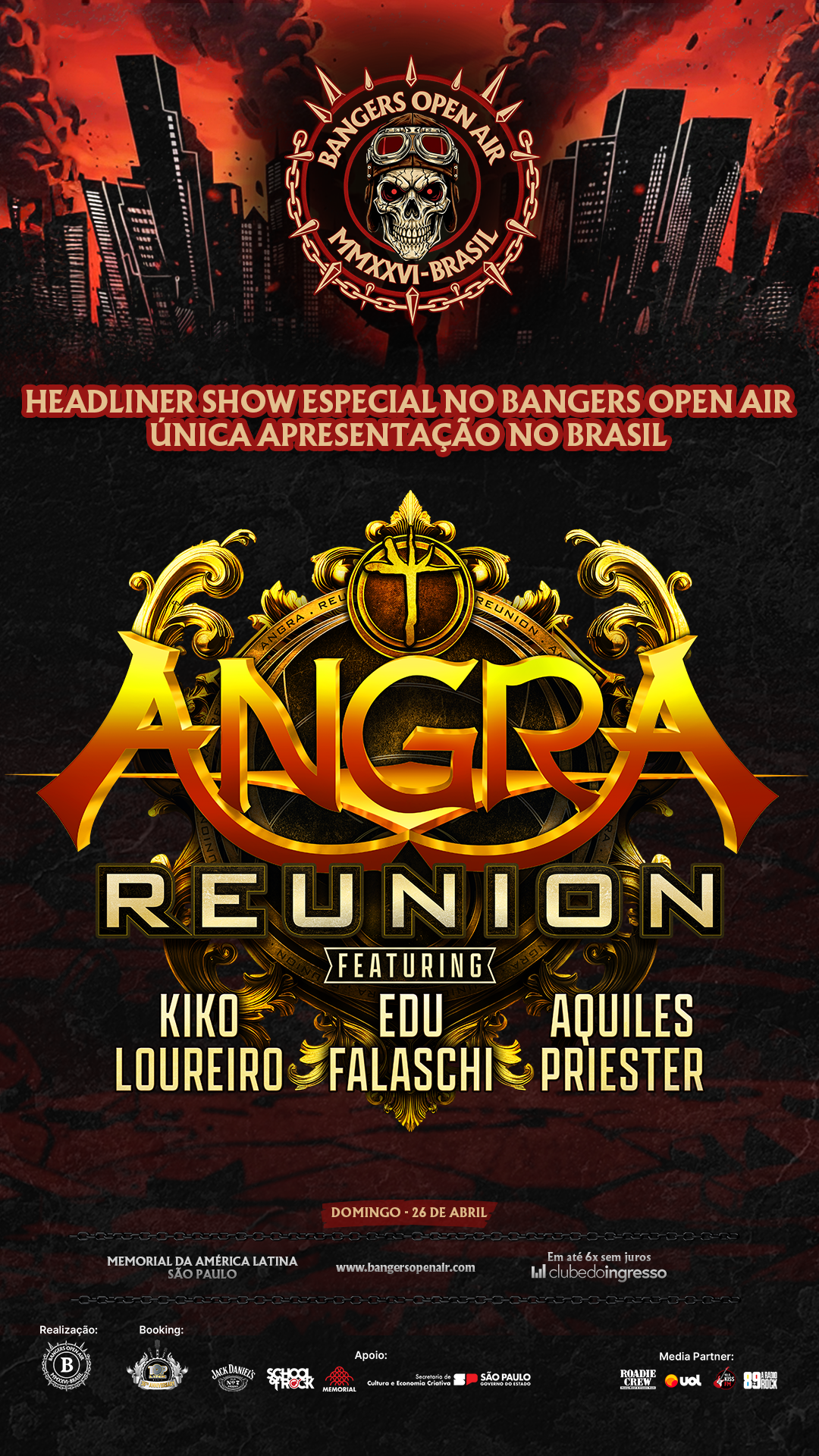 Bangers Open Air 2026 anuncia poderoso line-up en São Paulo