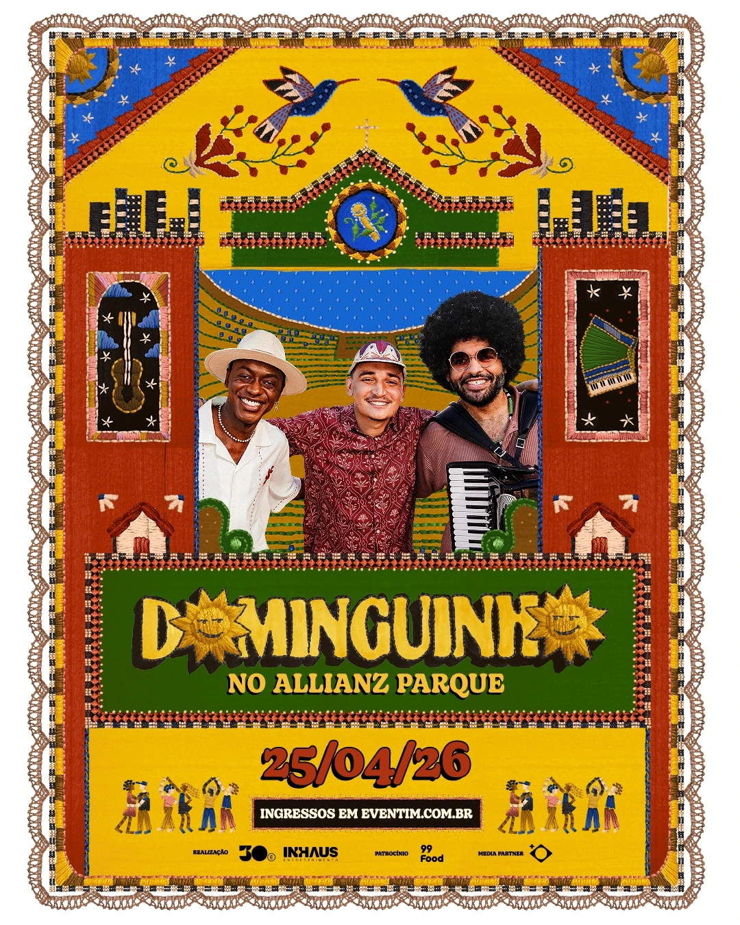 Dominguinho no Allianz: ingressos abrem hoje ao meio-dia