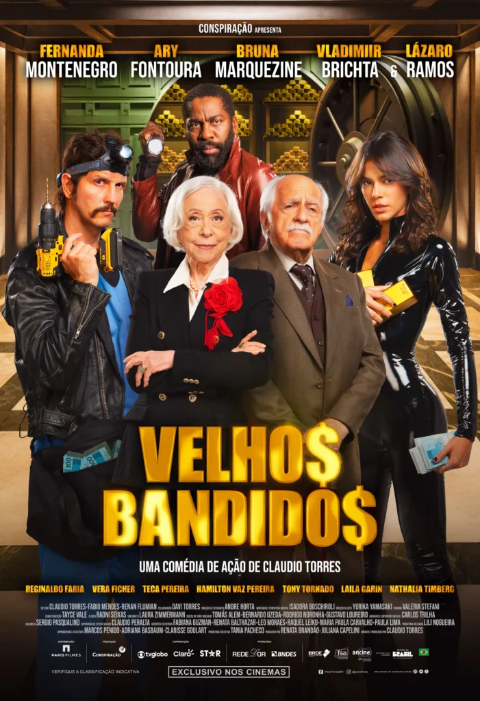 El póster de “Velhos Bandidos” adelanta un robo con estrellas