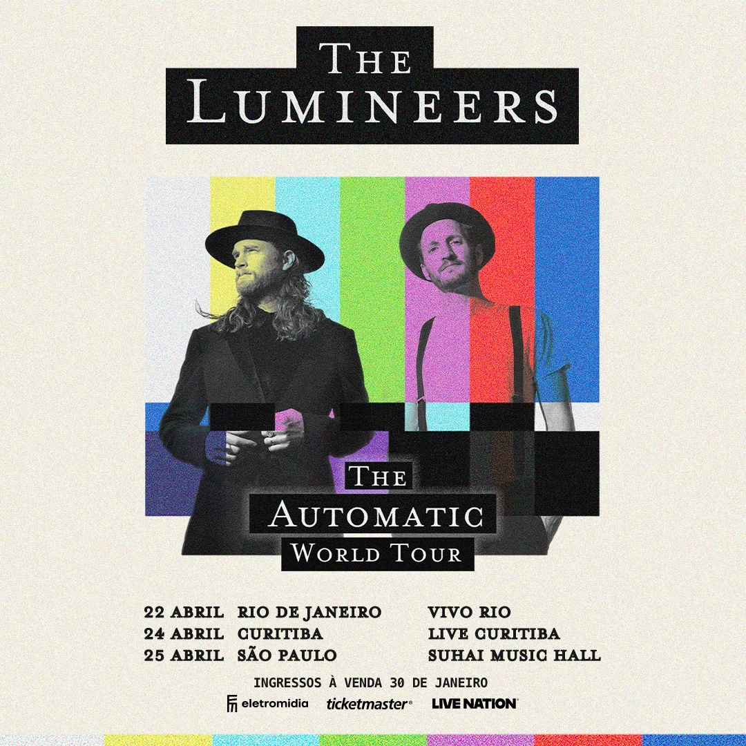 The Lumineers trazem a Automatic World Tour ao Brasil em 2026