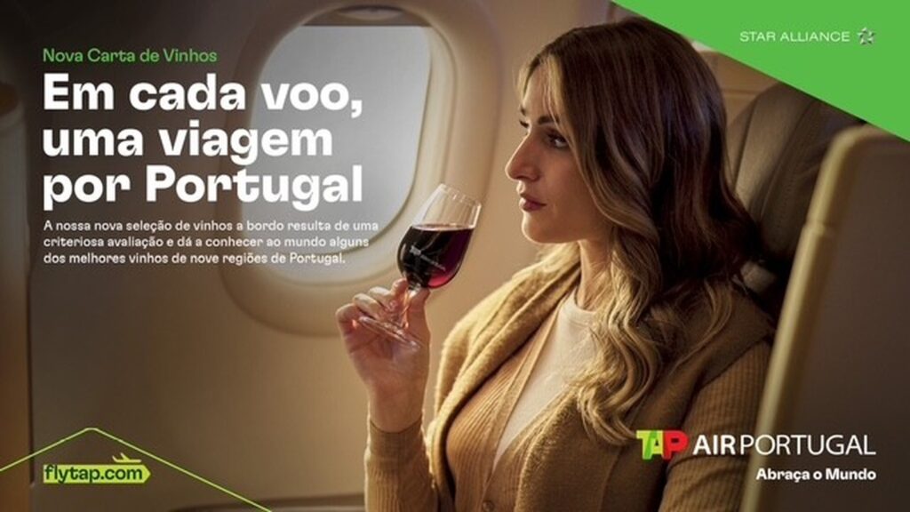 TAP estreia carta de vinhos portugueses a bordo