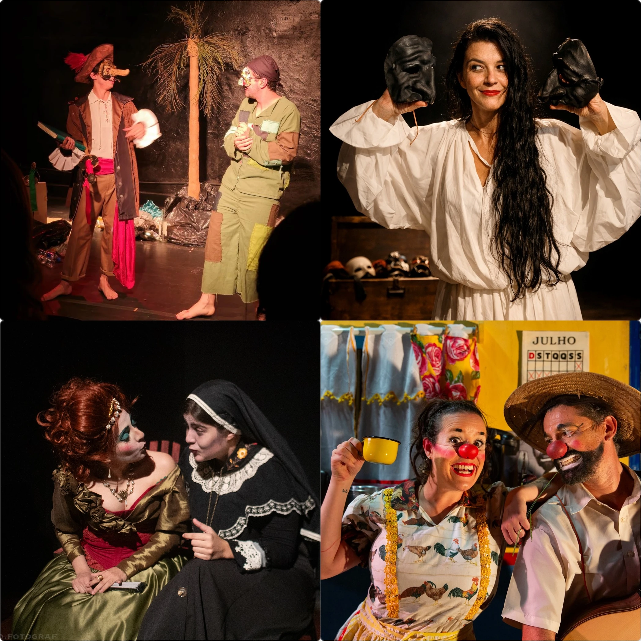 Gargalhão showcase brings masks and comedy to Commune