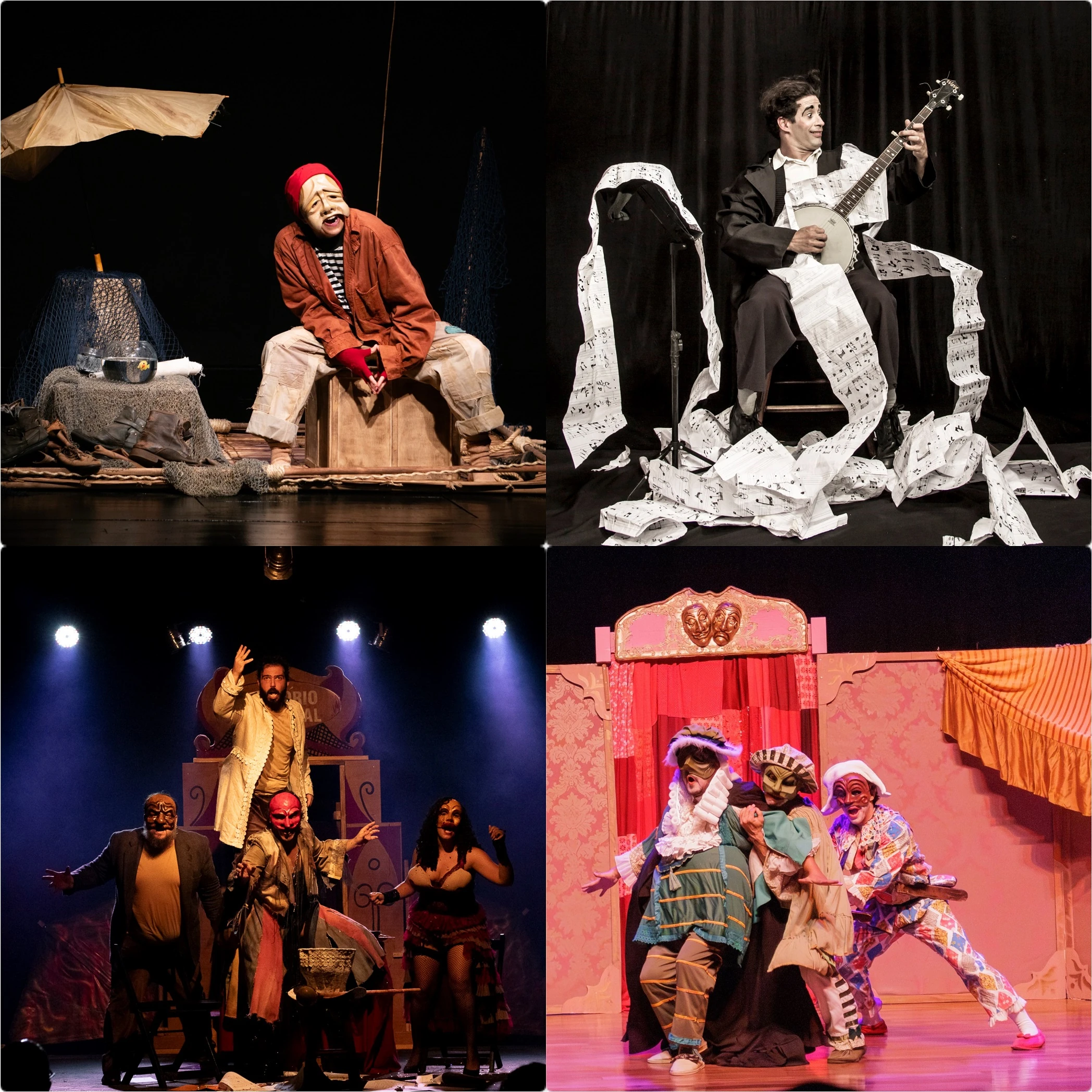 Gargalhão showcase brings masks and comedy to Commune