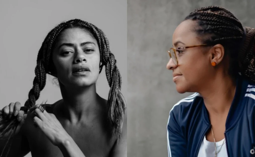 A literary reading inside a rooftop pool in São Paulo