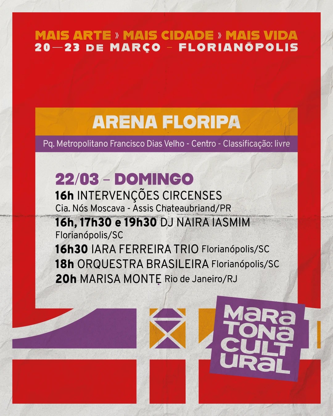 Arena Floripa tickets drop Mar 2 for Joelma, Marisa Monte 3 Arena Floripa tickets drop Mar 2 for Joelma, Marisa Monte