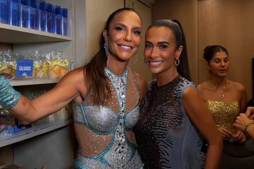 Silvia Braz invade trio de Ivete no Bloco Coruja