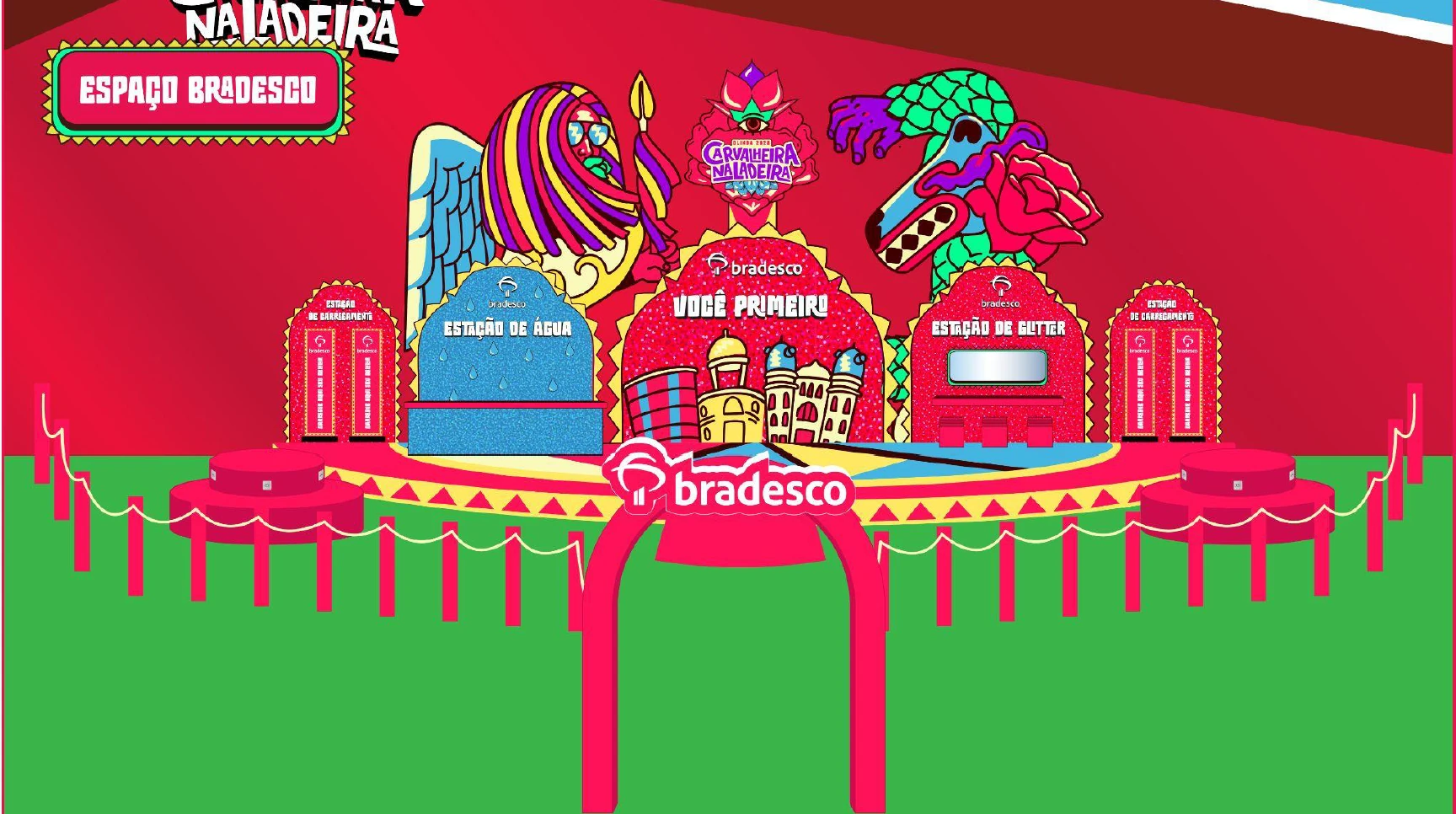 Bradesco leva ativações e Super Pix ao Carnaval 2026