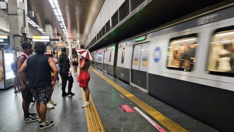 MetrôRio transporta 3,6 milhões no Carnaval 2026