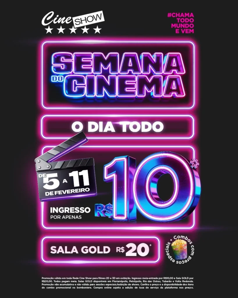 Semana do Cinema: ingressos a R$ 10 no Beiramar até dia 11