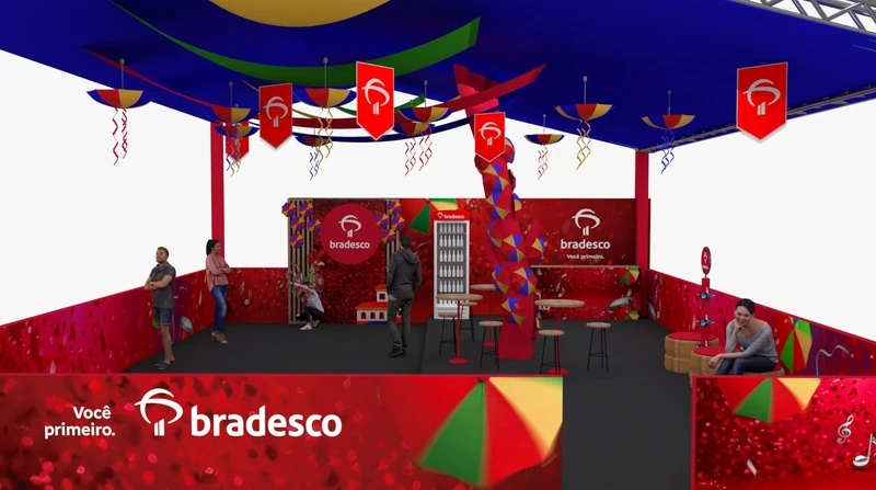 Bradesco leva ativações e Super Pix ao Carnaval 2026