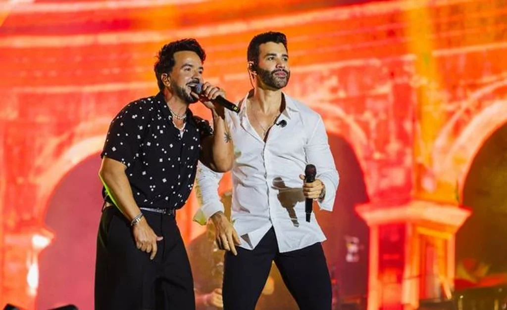 Gusttavo Lima e Luis Fonsi lançam videoclipe histórico no Allianz Gusttavo Lima e Luis Fonsi lançam videoclipe histórico no Allianz