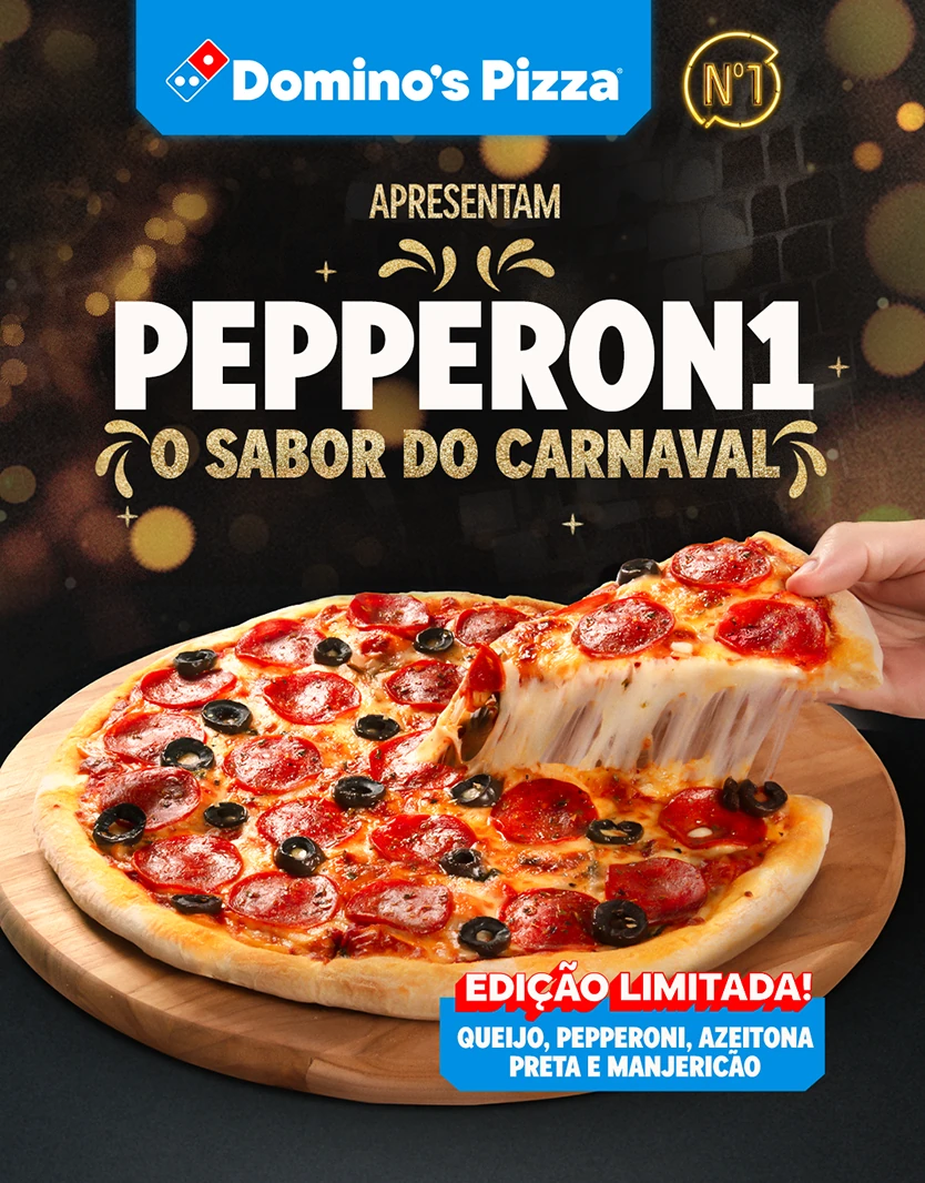 Domino's lança pizza exclusiva do Carnaval na Sapucaí
