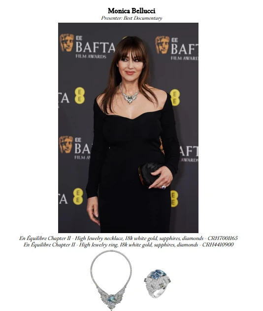 Estrelas brilham com joias Cartier no BAFTA 2026