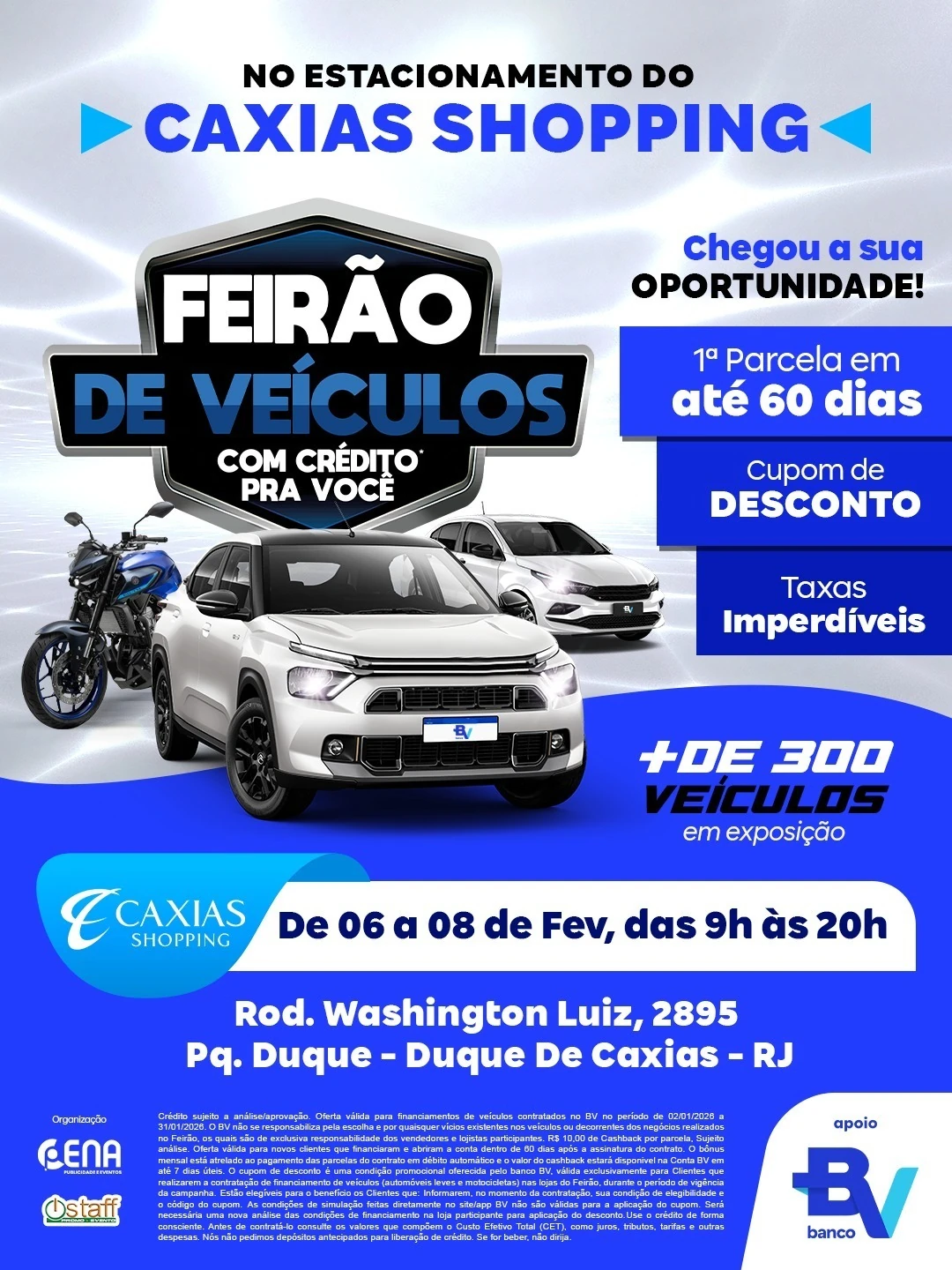Feirão de Carros com Taxas Irresistíveis no Caxias Shopping