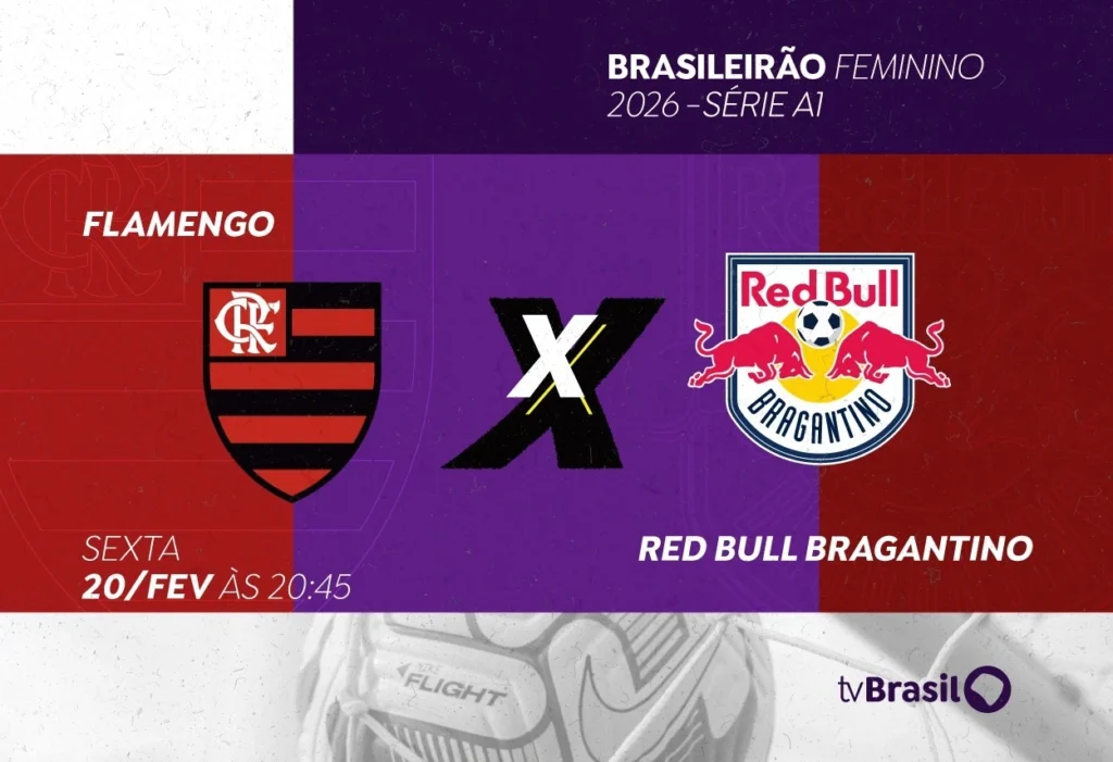 Flamengo x Bragantino: líderes se enfrentam na TV Brasil