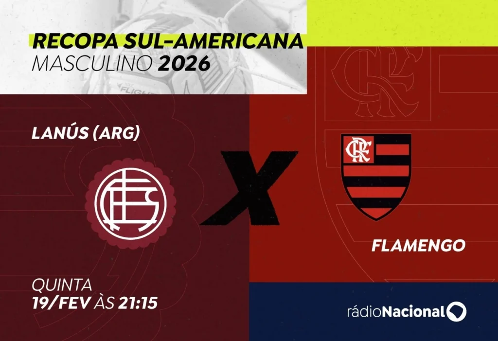 Flamengo na Recopa: Nacional transmite ao vivo nesta quinta