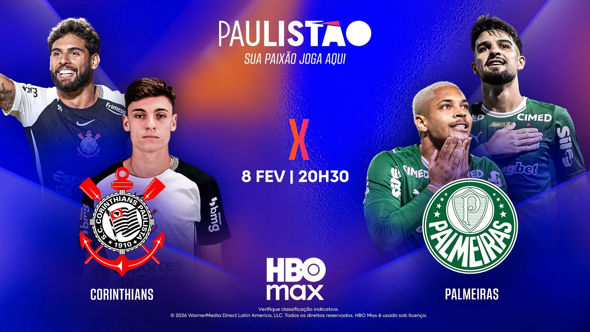 HBO Max faz rodada cheia do Paulistão e exibe o Derby