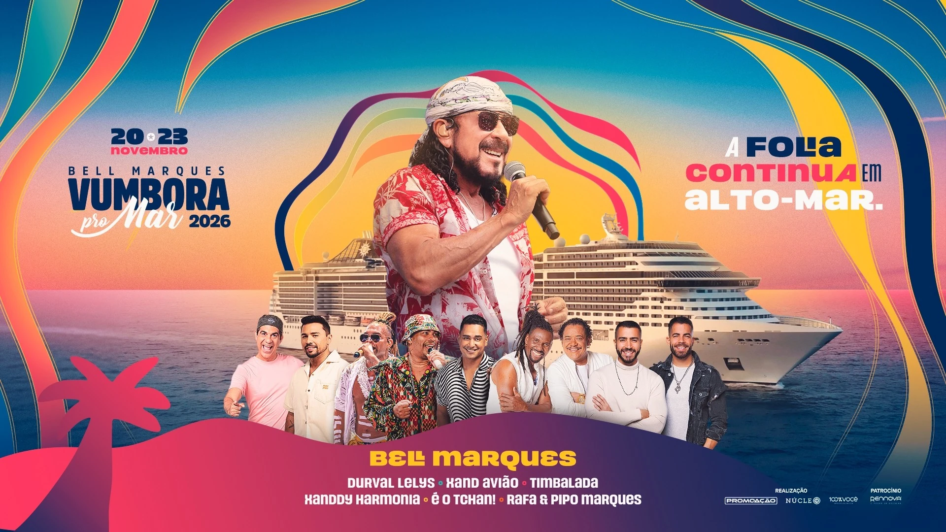 Vumbora Pro Mar 2026 leva a micareta para alto-mar