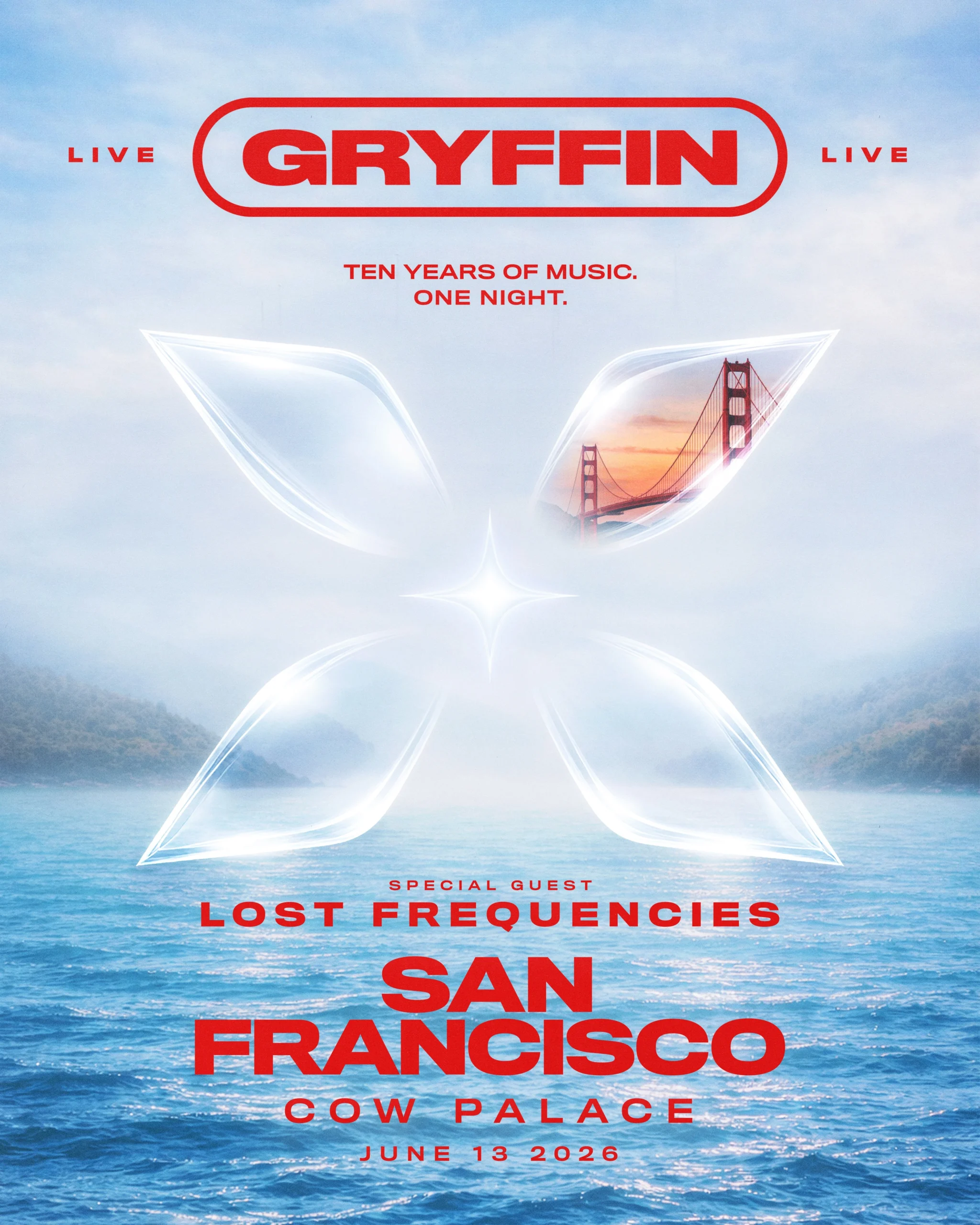 Gryffin celebra 10 anos com megashow no Cow Palace