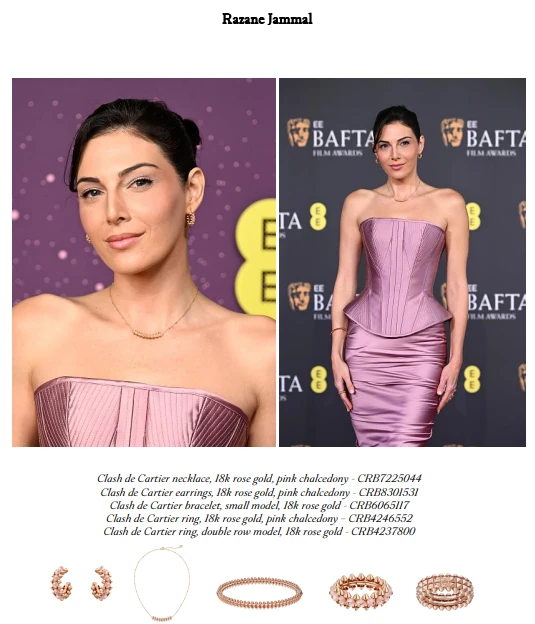 Estrelas brilham com joias Cartier no BAFTA 2026