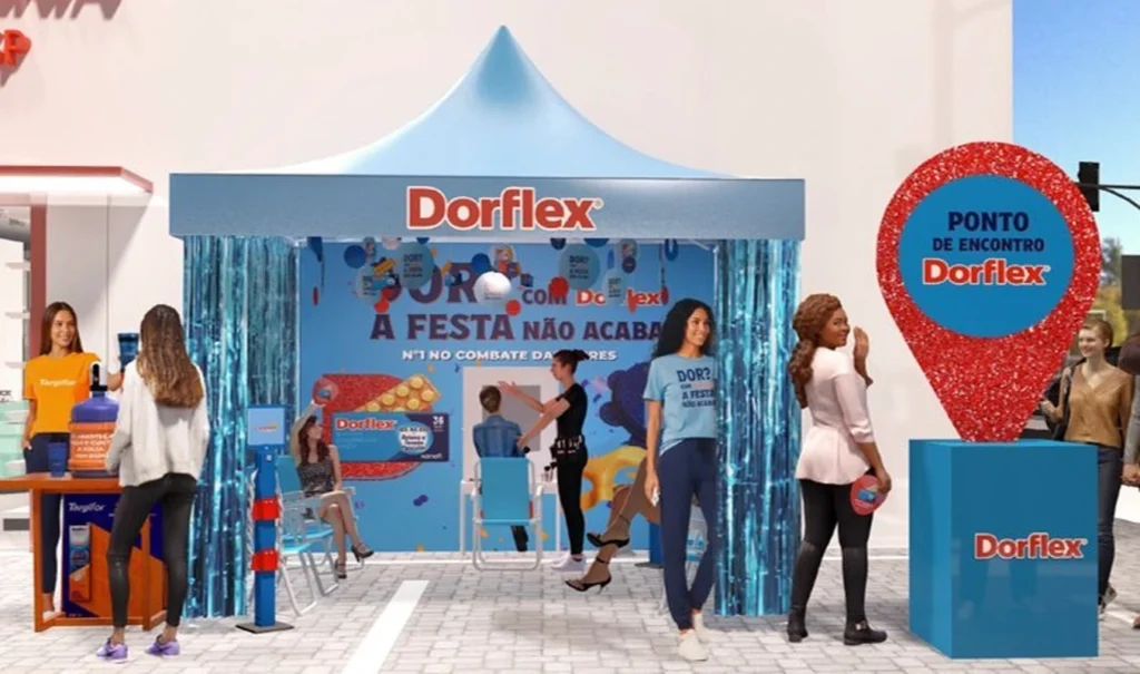 Dorflex aposta em “que lute” e cria pontos de apoio na folia