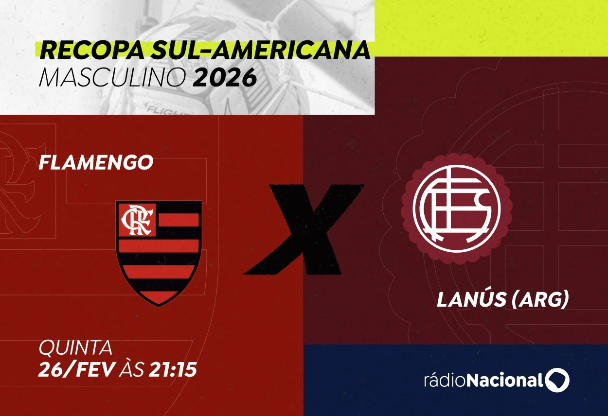 Flamengo decide Recopa contra Lanús com transmissão da Rádio Nacional