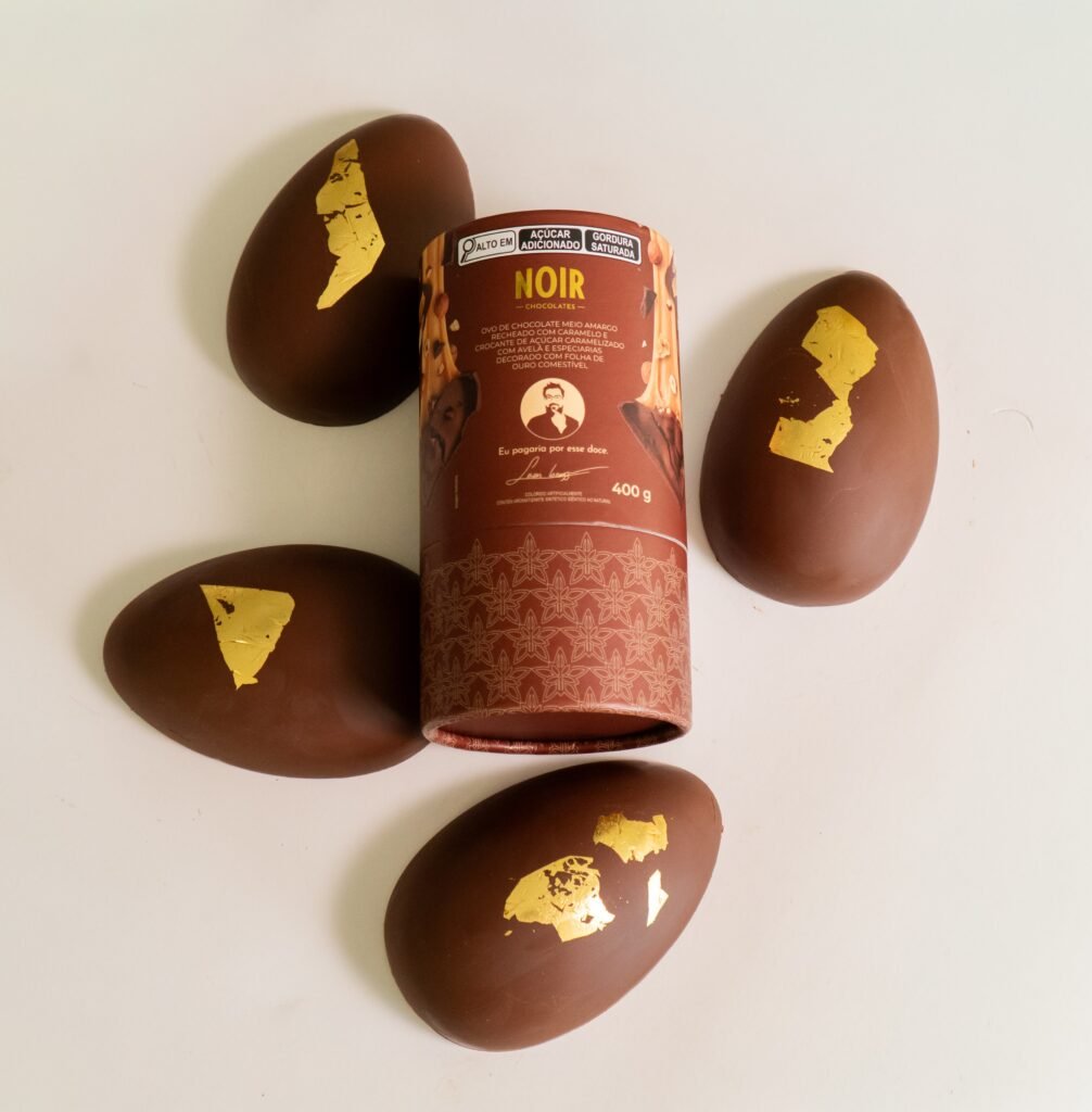 Noir e Lucas Corazza criam ovo de Páscoa de luxo