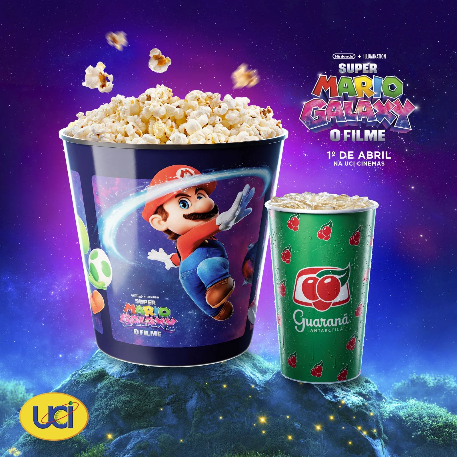 Fan Event de Super Mario Galaxy tem brindes e combo especial