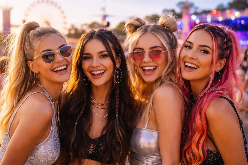 Tendências de penteados para brilhar no Lollapalooza 2026