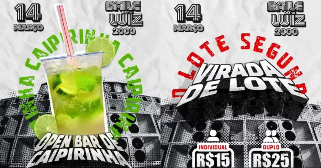 Baile do Luiz 2000: first batch sold out for Saturday Baile do Luiz 2000: first batch sold out for Saturday