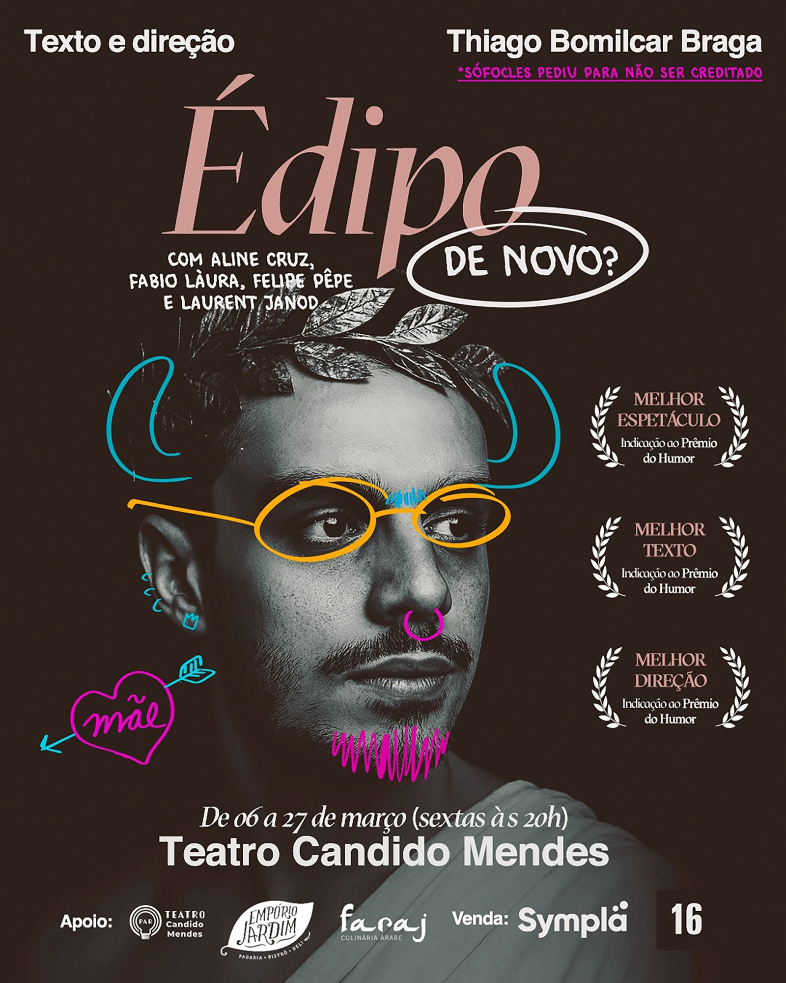 "Édipo de novo?" volta com indicações ao Prêmio do Humor
